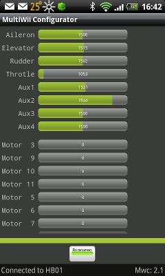 Android MultiWii Configuration