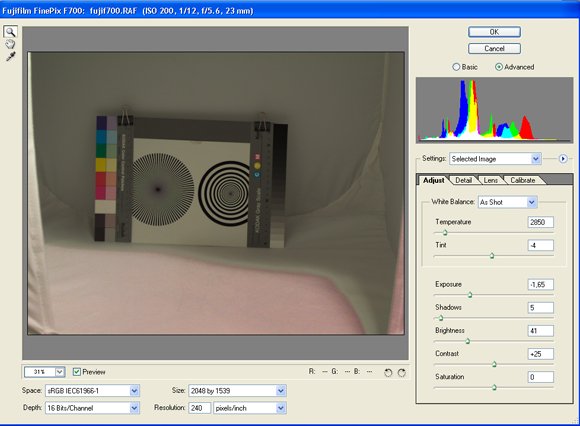 Photoshop Camera Raw plug-in 