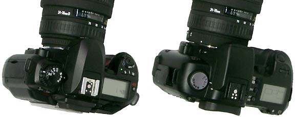 Nikon D100, Canon EOS D60 