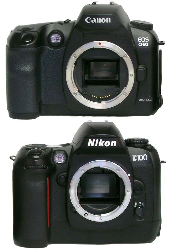 Nikon D100, Canon EOS D60 