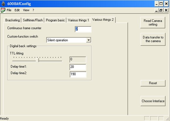Rollei Masterware Config